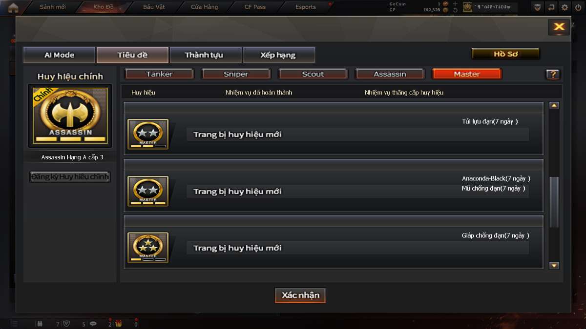 shop acc cf uy tin gia re